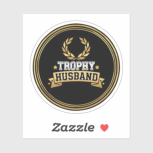 Funny Trophy Husband Award   Humourous Gold Seal  