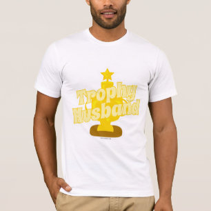 Funny Trophy Husband Customizable Design T-Shirt