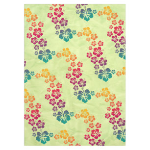 Funny Tropical Hibiscus blooms + your background Tablecloth