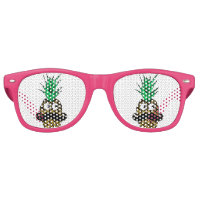 Funny Tropical Pineapple with Googly Eyes Moustach