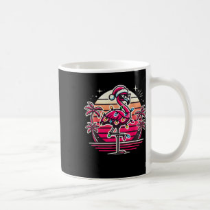 Funny Tropical Pink Flamingo Christmas In July Haw Coffee Mug