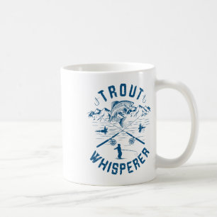 Funny Trout Fly Fishing Birthday Christmas Fathers Coffee Mug