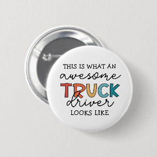 Funny Truck Driver Awesome Tow Truck Driver 2 Inch Round Button