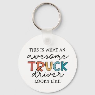 Funny Truck Driver   Awesome Tow Truck Driver Keychain