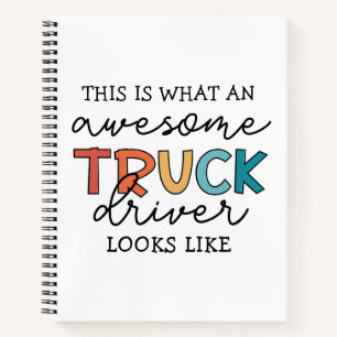 Funny Truck Driver   Awesome Tow Truck Driver Notebook