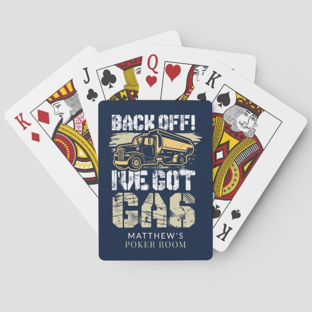 Funny Truck Drivers Games Cabin Custom Playing Cards (Back)