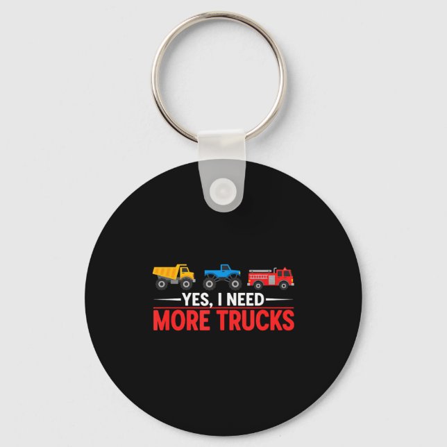 Funny Truck Lover Humor Ckup Enthusiast Diesel Tor Keychain (Front)