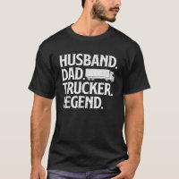 Funny Trucker Art For Truck Driver Husband Men Dad
