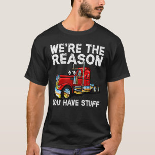 Funny Trucker Design For Men Women Semi Truck Driv T-Shirt