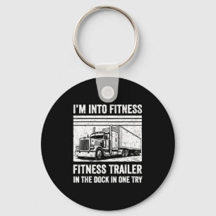 Funny Trucker Pun Fitness Whole Trailer In The Doc Keychain