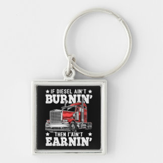 Funny Trucker Trailer Truck Driver Gift Keychain