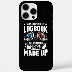 Funny Trucker Trucking Humour Tractor Trailer Truc iPhone 16 Pro Max Case