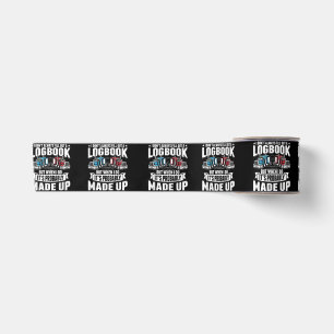 Funny Trucker Trucking Humour Tractor Trailer Truc Satin Ribbon
