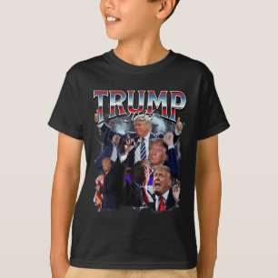 Funny Trump 2024 Campaign 90s Rap Trendy Bootleg T-Shirt