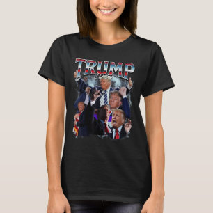 Funny Trump 2024 Campaign 90s Rap Trendy Bootleg T-Shirt