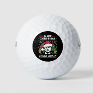 Funny Trump 2024 Make Christmas Great Again  Golf Balls