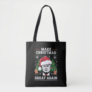 Funny Trump 2024 Make Christmas Great Again  Tote Bag