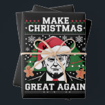 Funny Trump 2024 Make Christmas Great Again  Wrapping Paper Sheet<br><div class="desc">Funny Trump 2024 Make Christmas Great Again</div>