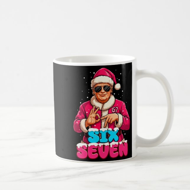 Funny Trump 67 Meme Costume Six Seven Christmas Sa Coffee Mug (Right)