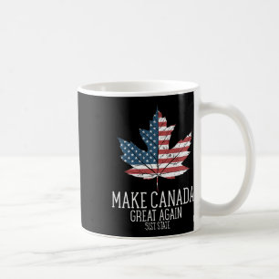 Funny Trump American Flag Make Canada Great Again  Coffee Mug