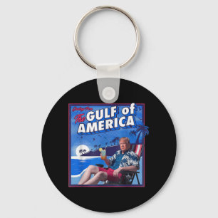 Funny Trump Americas Gulf Mexico President Trump P Keychain