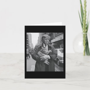 Funny Trump And Cat  Card