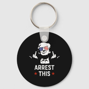 Funny Trump Arrest This Donald Trump Middle Keychain