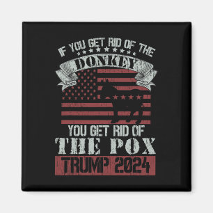 Funny Trump Biden Republican America Get Rid Donke Magnet