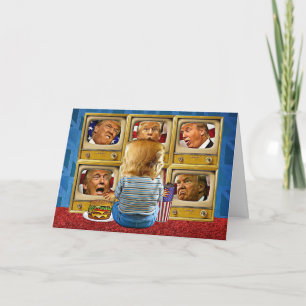 Funny Trump Birthday Card - TV