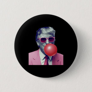 Funny Trump Bubble Gum Yum Gifts  2 Inch Round Button