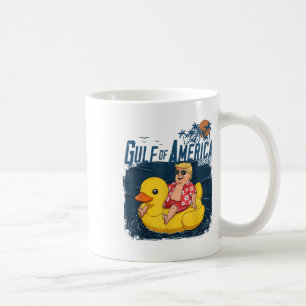 Funny Trump Chillin Gulf Of Us America Est 2025  Coffee Mug