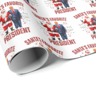 Funny Trump Christmas Wrapping Paper