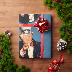 FUNNY TRUMP CHRSTMAS Wrapping Paper
