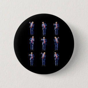 Funny Trump Dance Dancing Like A Felon Vote Trump 2 Inch Round Button