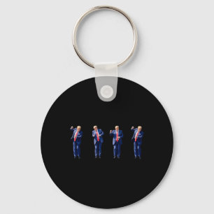 Funny Trump Dance Dancing Like A Felon Vote Trump  Keychain