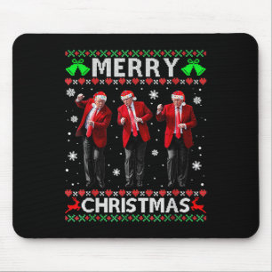 Funny Trump Dance Merry Christmas Ugly Xmas Sweate Mouse Pad
