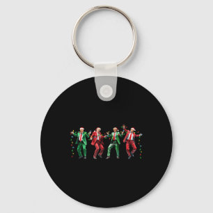 Funny Trump Dance Santa Claus Christmas Xmas Keychain