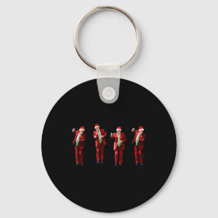 Funny Trump Dance Santa Claus Christmas Xmas Keychain