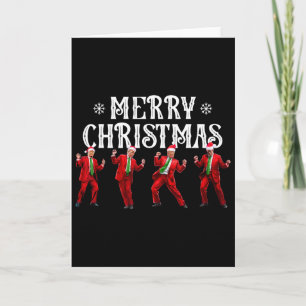 Funny Trump Dance Santa Claus Christmas Xmas Pajam Card