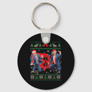 Funny Trump Dance Santa Claus Christmas Xmas Pajam Keychain