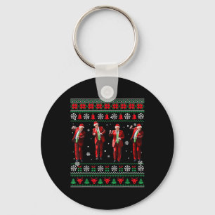 Funny Trump Dance Santa Claus Christmas Xmas Pajam Keychain