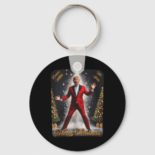 Funny Trump Dance Santa Claus Christmas Xmas Pajam Keychain