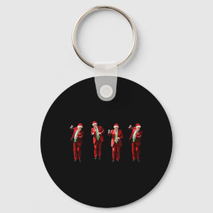 Funny Trump Dance Santa Claus Christmas Xmas Pajam Keychain
