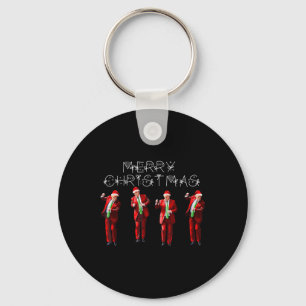 Funny Trump Dance Santa Claus Christmas Xmas Pajam Keychain