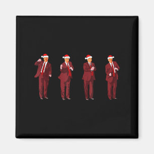 Funny Trump Dance Santa Claus Christmas Xmas Pajam Magnet