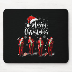 Funny Trump Dance Santa Claus Merry Christmas  Mouse Pad