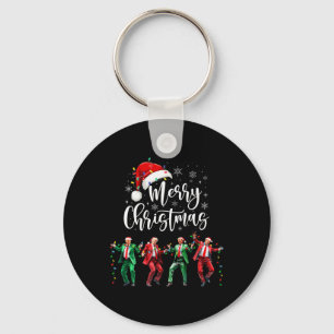 Funny Trump Dance Santa Claus Merry Christmas Xmas Keychain