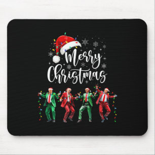 Funny Trump Dance Santa Claus Merry Christmas Xmas Mouse Pad
