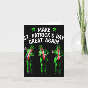 Funny Trump Dance St. Patricks Day Pyjamas Trump  Card