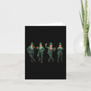 Funny Trump Dance St. Patricks Day Pyjamas Ymca Tr Card